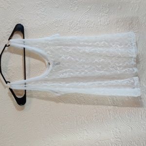 Ransom White Lace Sleeveless Summer Top